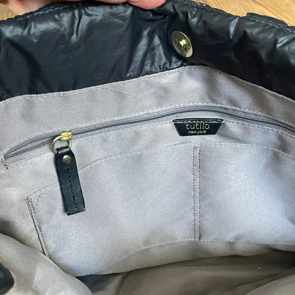 Tutilo Puffer Large Tote Black Great Condition